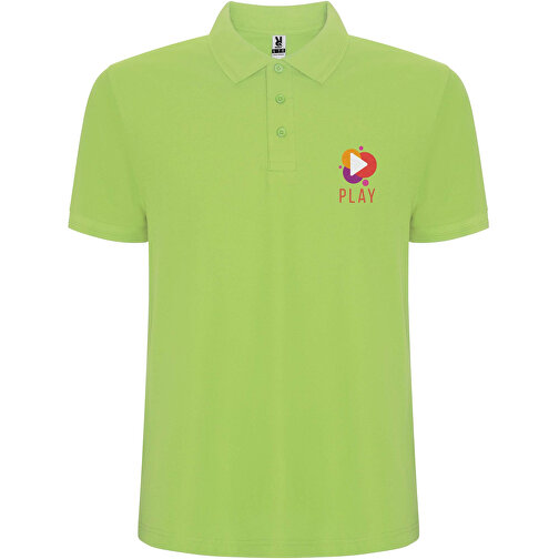 Pegaso Premium Poloshirt Für Kinder , mantis green, Piqué Strick 60% Baumwolle, 40% Polyester, 190 g/m2, 7/8, , Bild 2