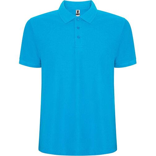 Pegaso Premium Poloshirt Für Kinder , türkis, Piqué Strick 60% Baumwolle, 40% Polyester, 190 g/m2, 11/12, , Bild 1