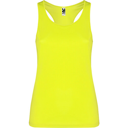 Schura Sport Top Für Damen , fluor yellow, Piqué Strick mit Cool Fit Finish 100% Polyester, 140 g/m2, S, , Bild 1