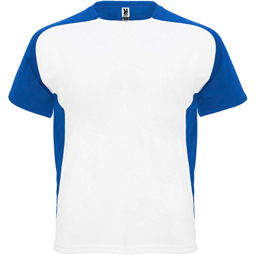 Bugatti T-Shirt Unisex Aus Recyceltem Material , weiss / royalblau, Mesh mit Cool Fit Finish 100% Polyester, 140 g/m2, L, , Bild 1