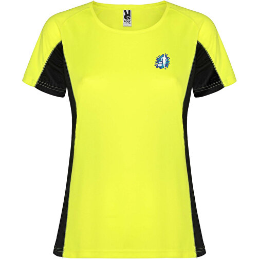 Shanghai Sport T-Shirt Für Damen , fluor yellow / schwarz, Mesh mit Cool Fit Finish 100% Polyester, 140 g/m2, Contrast fabric, Mesh mit Cool Fit Finish 100% Polyester, 140 g/m2, L, , Bild 2