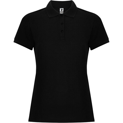 Pegaso Premium Poloshirt Für Damen , schwarz, Piqué Strick 60% Baumwolle, 40% Polyester, 190 g/m2, 2XL, , Bild 1