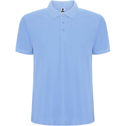 Pegaso Premium Poloshirt Für Herren , himmelblau, Piqué Strick 60% Baumwolle, 40% Polyester, 190 g/m2, 2XL, , Bild 1