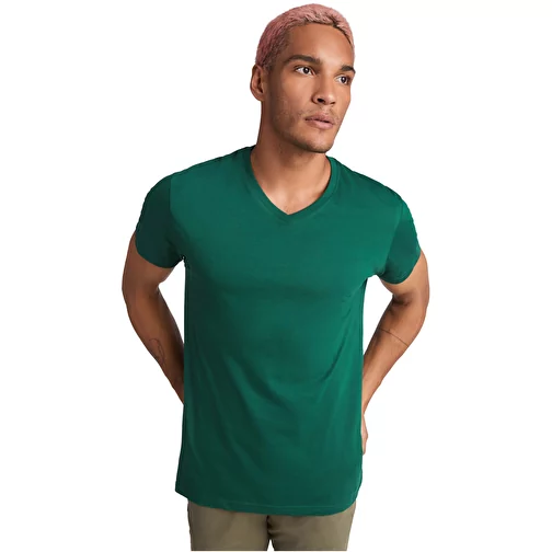 Camiseta de cuello de pico de manga corta para hombre 'Samoyedo', Imagen 5