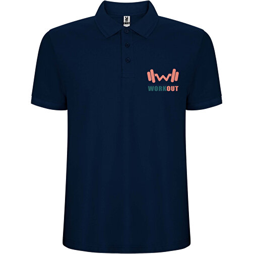 Pegaso Premium Poloshirt Für Herren , navy blue, Piqué Strick 60% Baumwolle, 40% Polyester, 190 g/m2, 2XL, , Bild 2