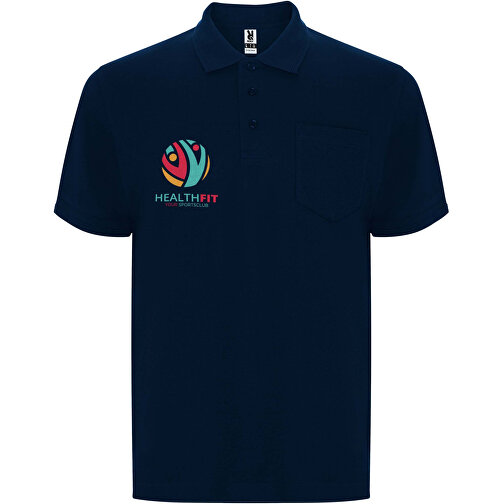 Centauro Premium Poloshirt Unisex , navy blue, Piqué Strick 60% Baumwolle, 40% Polyester, 190 g/m2, XL, , Bild 2