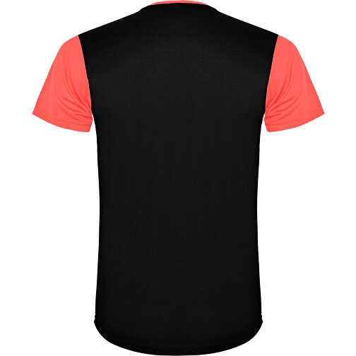 Detroit T-Shirt Unisex Aus Recyceltem Material , fluor coral / schwarz, Mesh mit Cool Fit Finish 100% Polyester, 130 g/m2, Contrast fabric, Mesh mit Cool Fit Finish 100% Polyester, 130 g/m2, XL, , Bild 3