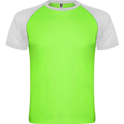 Indianapolis T-Shirt Unisex Aus Recyceltem Material , fluor green / weiss, Mesh mit Cool Fit Finish 100% Polyester, 140 g/m2, 3XL, , Bild 1