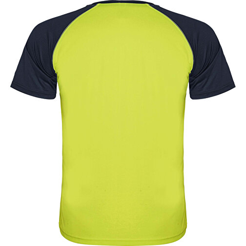 Indianapolis T-Shirt Unisex Aus Recyceltem Material , fluor yellow / navy blue, Mesh mit Cool Fit Finish 100% Polyester, 140 g/m2, 3XL, , Bild 3