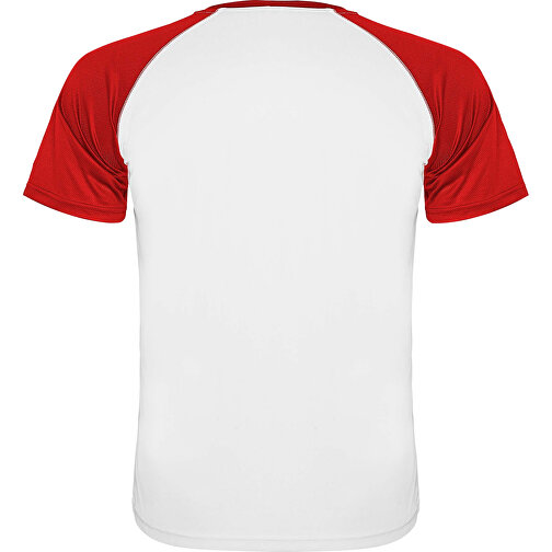 Indianapolis T-Shirt Unisex Aus Recyceltem Material , weiss / rot, Mesh mit Cool Fit Finish 100% Polyester, 140 g/m2, S, , Bild 3