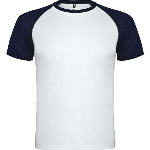 Indianapolis T-Shirt Unisex Aus Recyceltem Material , weiss / navy blue, Mesh mit Cool Fit Finish 100% Polyester, 140 g/m2, 2XL, , Bild 1