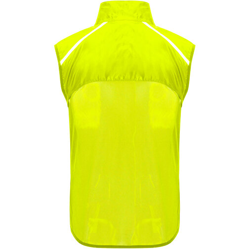 Jannu Leichte Laufweste Unisex , fluor yellow, 100% Polyester, 70 g/m2, Contrast fabric, Mesh mit Cool Fit Finish 100% Polyester, 70 g/m2, 2XL, , Bild 3