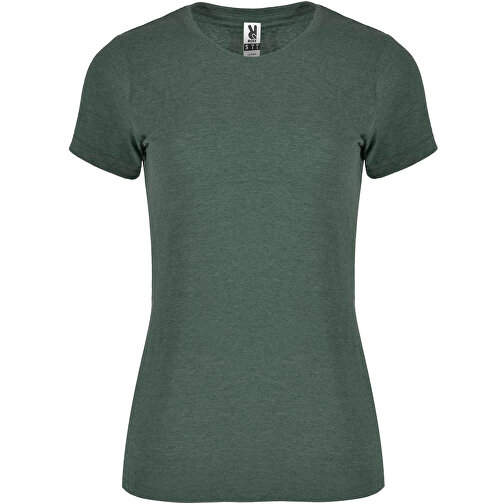 Fox T-Shirt Für Damen , heather bottle green, Single jersey Strick 65% Polyester, 35% Baumwolle, 150 g/m2, M, , Bild 1