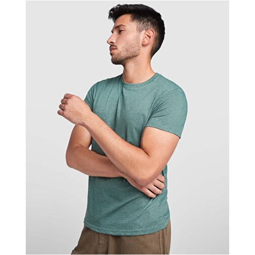 Fox T-Shirt Für Herren , heather bottle green, Single jersey Strick 65% Polyester, 35% Baumwolle, 150 g/m2, S, , Bild 4