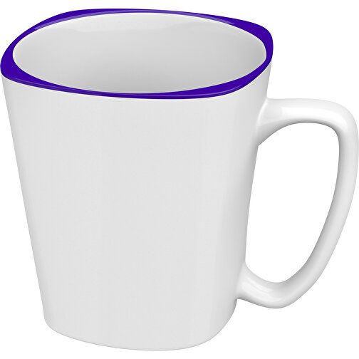 Rob Rand Farbig 380ml , weiss / violet, New Bone China Porzellan, 10,00cm x 12,00cm (Höhe x Breite), Bild 1