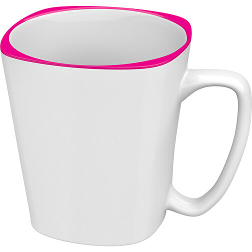 Rob Rand Farbig 380ml , weiss / pink, New Bone China Porzellan, 10,00cm x 12,00cm (Höhe x Breite), Bild 1