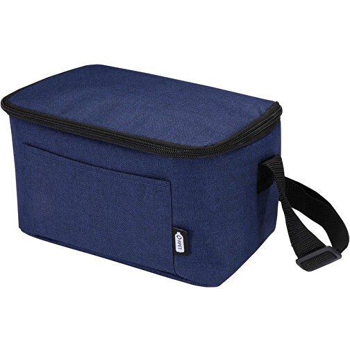 Tundra GRS RPET Kühltasche Für 6 Dosen 5L , heather navy, GRS zertifiziertes recyceltes Polyester, 25,00cm x 14,50cm x 15,50cm (Länge x Höhe x Breite), Bild 1