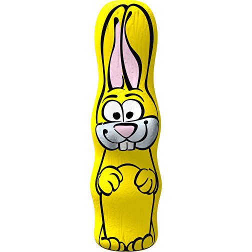 MAXI-Schoko-Osterhase , gelb, 4,50cm x 15,00cm (Länge x Breite), Bild 1