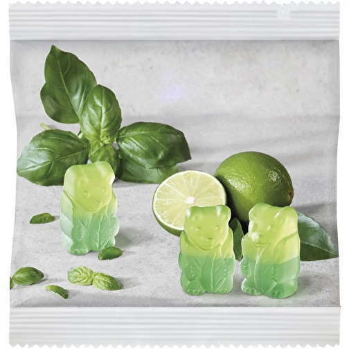 Oursons végétaliens au basilic et au citron vert en sachet compostable, Image 2