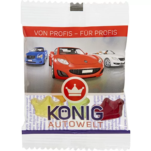 Gomme fruitée INDIVIDUELLE 10 g dans un sachet compostable, Image 1