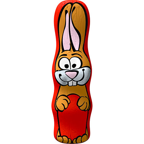 MAXI-Schoko-Osterhase , rot, 4,50cm x 15,00cm (Länge x Breite), Bild 1