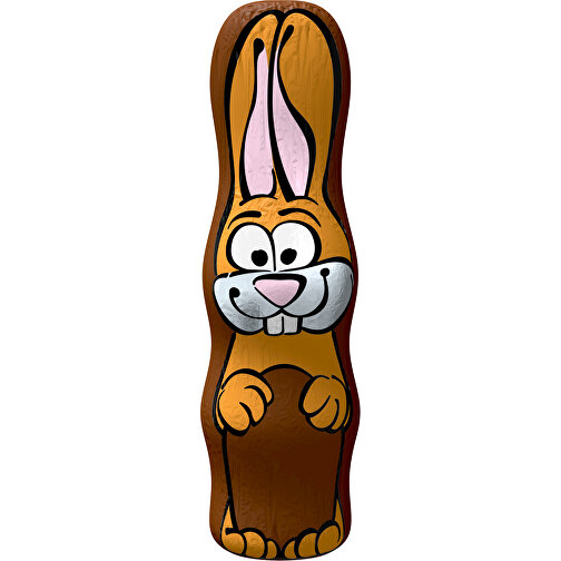 MAXI-Schoko-Osterhase , dunkelbraun, 4,50cm x 15,00cm (Länge x Breite), Bild 1