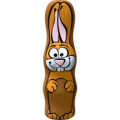 MAXI-Schoko-Osterhase , erdbraun, 4,50cm x 15,00cm (Länge x Breite), Bild 1