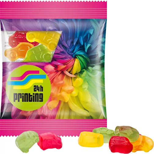 Mini-sachet, gomme aux fruits Trolli, 10 g, Image 1