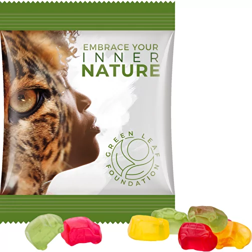 Mini-sachet, gomme aux fruits Trolli, 10 g, Image 1