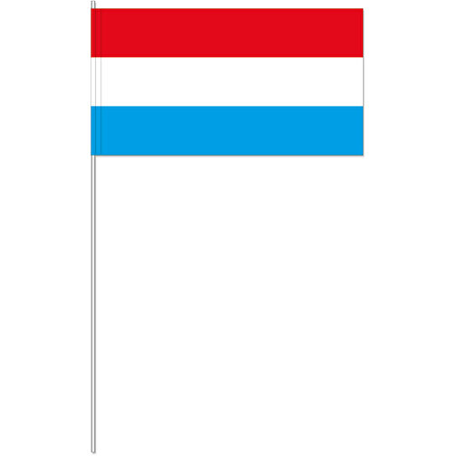 Dekofahne 'Luxemburg' , Offsetpapier 80g/qm, 12,00cm x 40,00cm x 24,00cm (Länge x Höhe x Breite), Bild 1