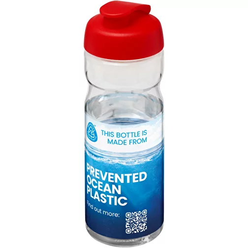 Bouteille de sport H2O Active® Eco Base 650ml avec couvercle à bascule, Image 2