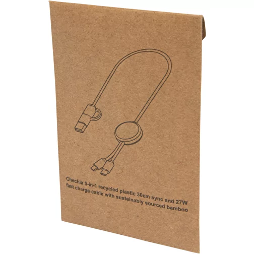 Câble 5 en 1 Chechia en plastique recyclé de 30 cm pour la synchronisation des données et la cha, Image 3