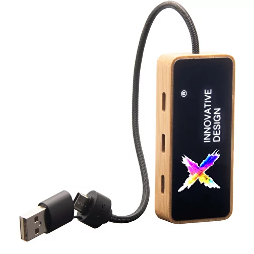SCX.design H21 Hub USB 8 en 1 à double entrée et 6 ports, Image 1
