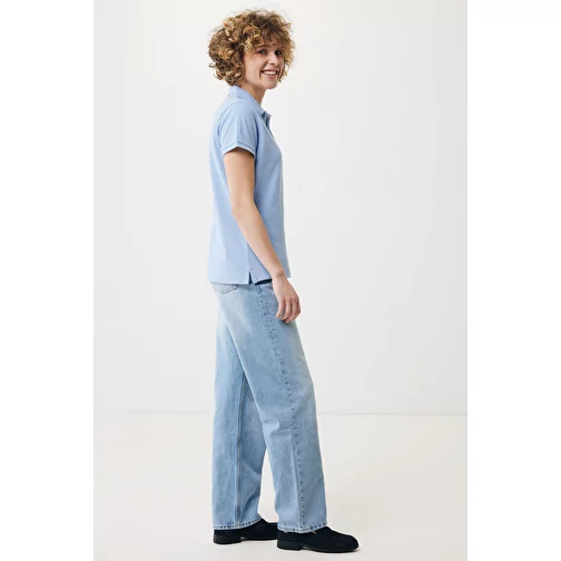 Iqoniq Yosemite Polo piqué pour femme en coton rec. bleu ciel, Image 7