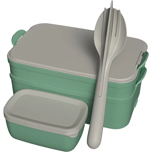STAKK BENTOBOX READY Bentobox 2l+Boîte de sécurité pour liquides+set de couverts, Image 1