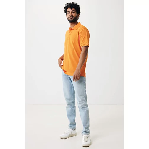 Polo piqué Iqoniq Yosemite en coton recyclé, orange, Image 11
