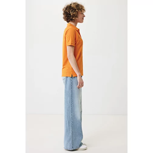 Polo piqué Iqoniq Yosemite en coton recyclé, orange, Image 8