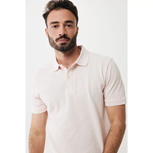 Polo piqué Iqoniq Yosemite en coton recyclé, cloud pink, Image 15