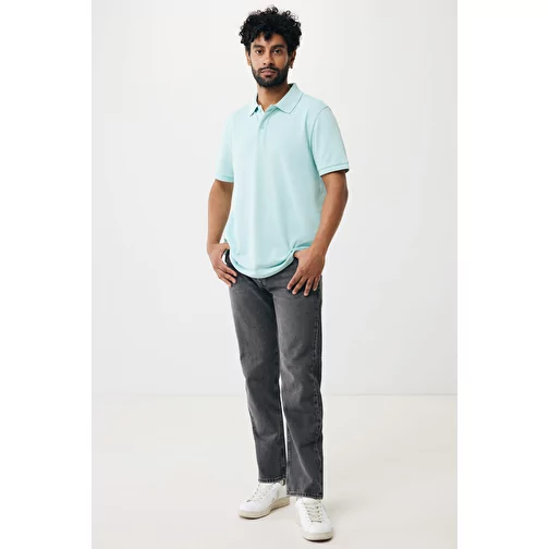Polo piqué Iqoniq Yosemite en coton recyclé, crushed mint, Image 9
