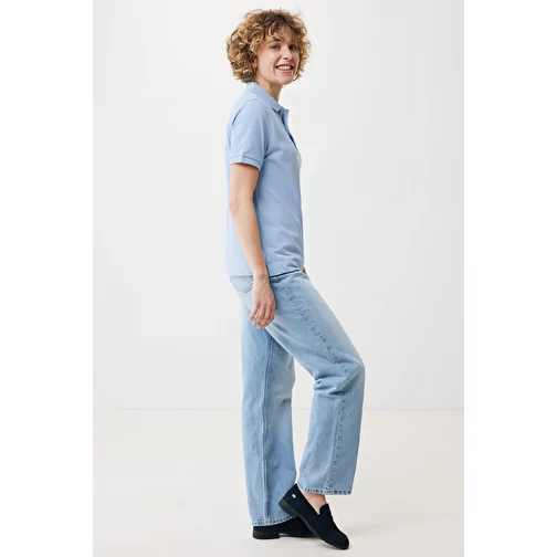 Polo piqué Iqoniq Yosemite en coton recyclé, sky blue, Image 12