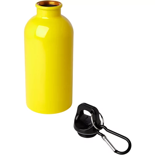 Gourde en acier inoxydable à simple paroi Oregon 400 ml certifiée RCS, avec mousqueton, Image 4
