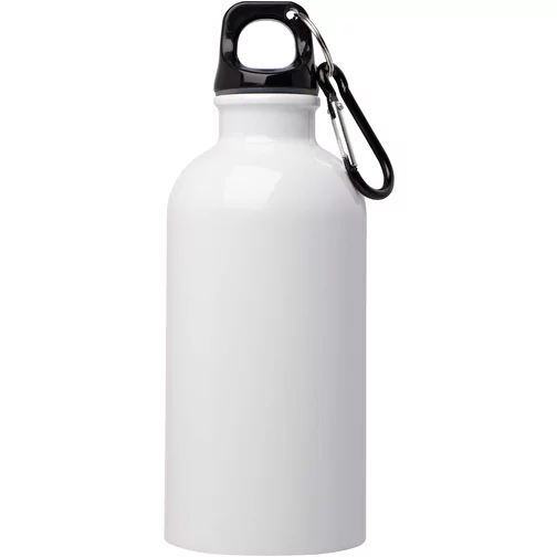 Gourde en acier inoxydable à simple paroi Oregon 400 ml certifiée RCS, avec mousqueton, Image 3