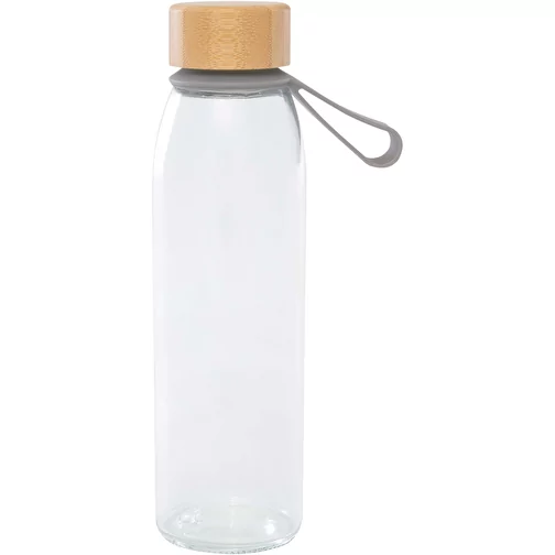 Bouteille en verre Porto 500 ml avec poignée en silicone et couvercle en bambou, Image 3
