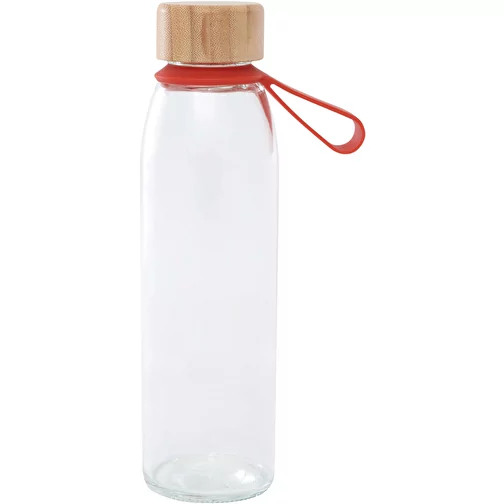 Bouteille en verre Porto 500 ml avec poignée en silicone et couvercle en bambou, Image 3