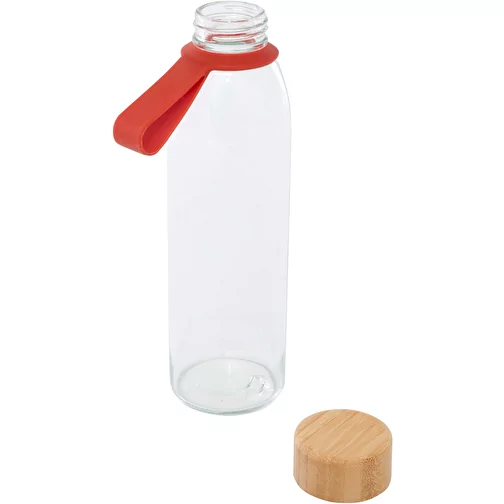 Bouteille en verre Porto 500 ml avec poignée en silicone et couvercle en bambou, Image 4