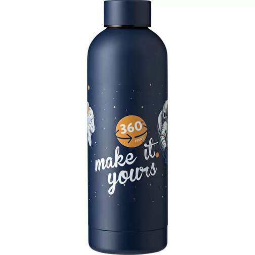 Gourde double paroi de 500 ml en acier inoxydable recyclé Isaih, Image 2