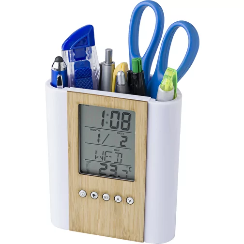 Porte-plume en bambou avec montre Hassan, Image 4