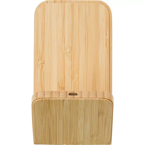 Chargeur sans fil en bambou Claudie, Image 3