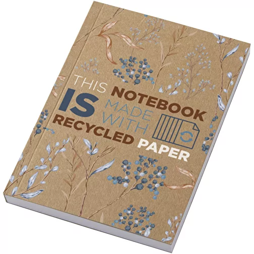Novella Austen A6 Softcover Carnet de notes en papier kraft recyclé - 100 feuilles, Image 1