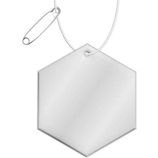RFXT H-12 pendentif hexagonal en PVC léger et réfléchissant, Image 1
